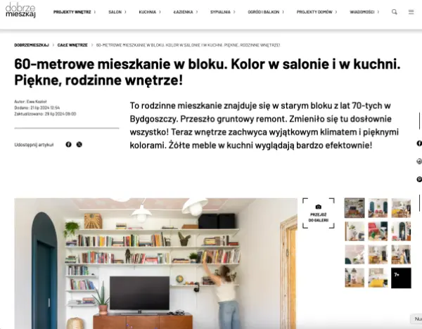Publikacja projektu Wibrujące kolory w Dobrze Mieszkaj