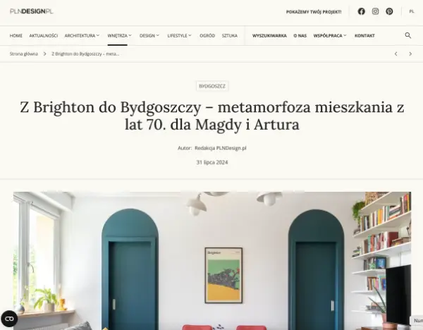 Publikacja projektu Wibrujące kolory w PLN Design